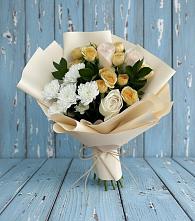 Букет цветов из:  Розы и Хризантемы в Красногорский Республики Марий Эл