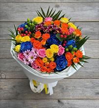 Букет цветов из:  Розы и Хризантемы в Красногорский Республики Марий Эл