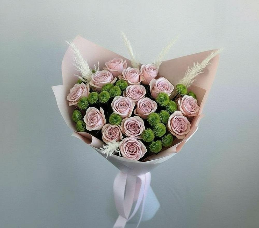 Букет цветов из: Розы и Хризантемы в Красногорский Республики Марий Эл