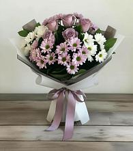 Букет цветов из:  Хризантемы и Розы в Красногорский Республики Марий Эл