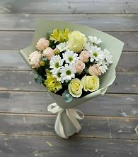Букет цветов из:  Альстромерии, Розы и Хризантемы в Красногорский Республики Марий Эл