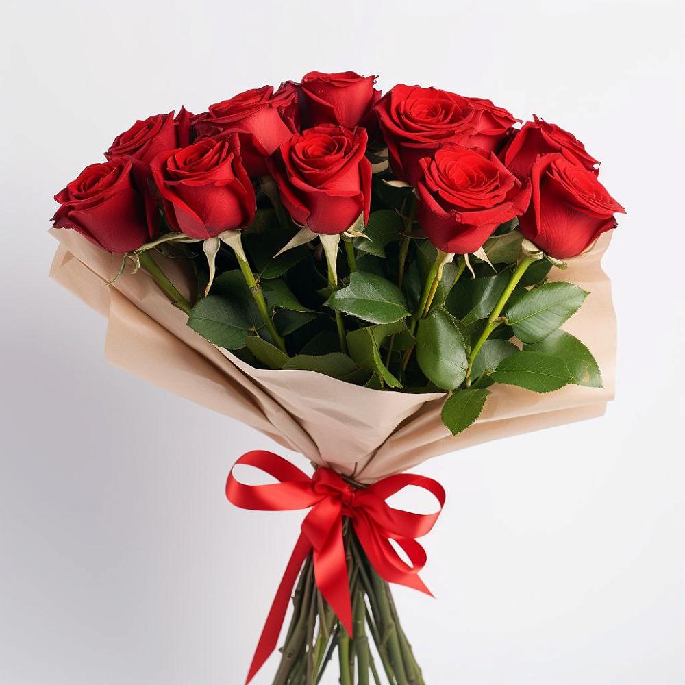 Букет 11 Красных роз Эдлесс Лав в Красногорский Республики Марий Эл